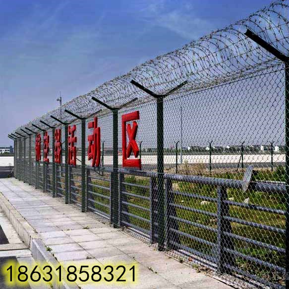 飛機(jī)場護(hù)欄網(wǎng)，機(jī)場圍界網(wǎng)，鋼筋網(wǎng)圍界